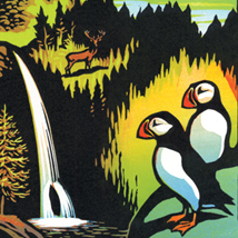 Wildlife and Water, Guardian Greatest Walks cover illustration